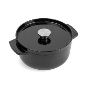 product image - Каструля чавунна з кришкою KitchenAid, об'єм 3,3 л, чорний