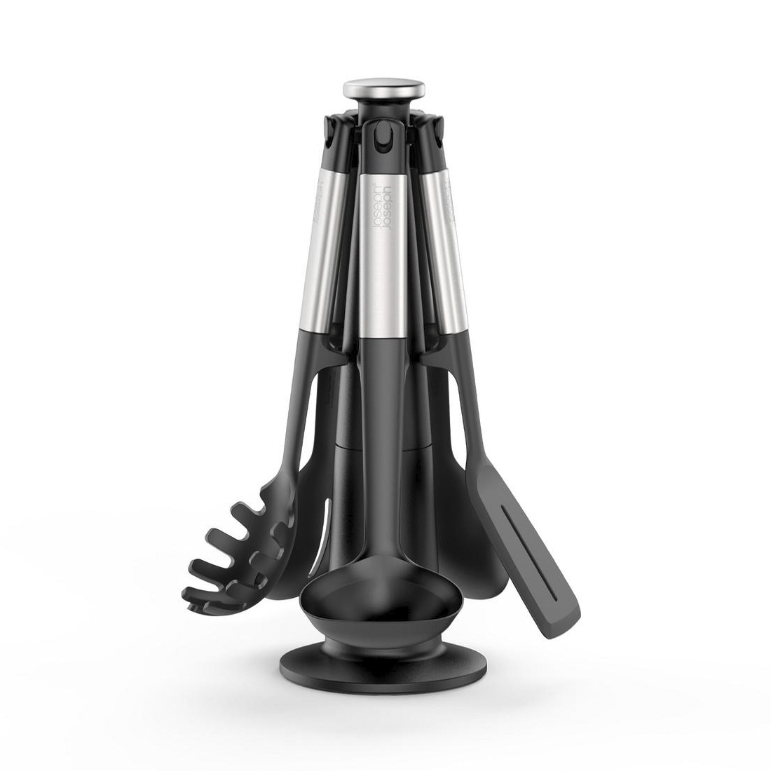 product image - Набір кухонних аксесуарів з підставкою Joseph Joseph Elevate, висота 35 см, сріблястий, 6 предметів