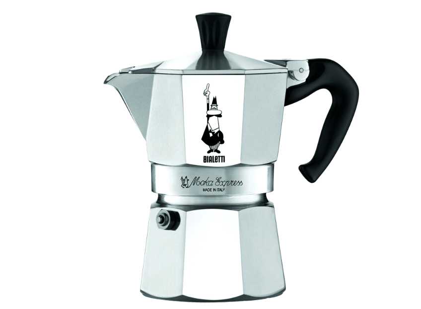 product image - Кофеварка гейзерная "Moka express"  на 3 чашки Bialetti MOKA EXPRESS, серебристый