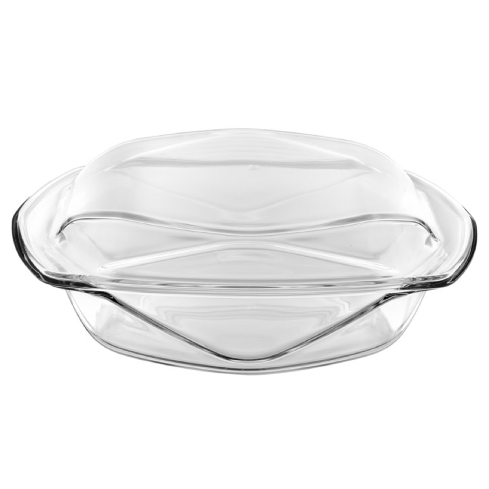 product image - Набор блюд для запекания с крышкой большой Vidivi CHEF N'TABLE, 31х25 см, высота 6,5 см, прозрачный, 2 штуки