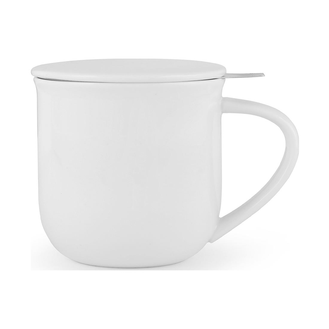 product image - Кухоль заварювальний з ситом Viva Scandinavia MINIMA, об'єм 0.35 л, білий