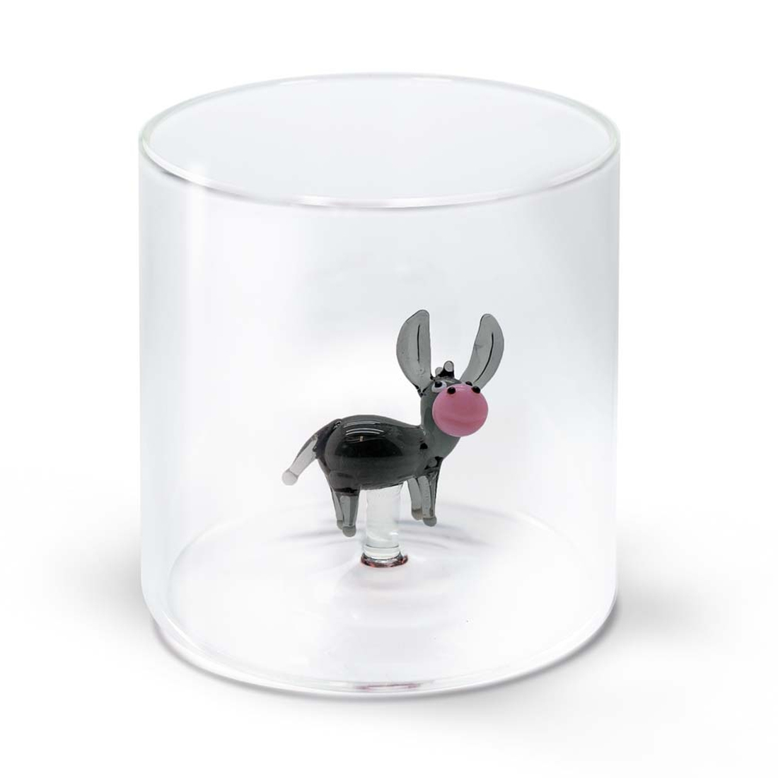 product image - Склянка «Віслюк» WD Lifestyle Monterey Animals, об'єм 0,25 л, прозорий
