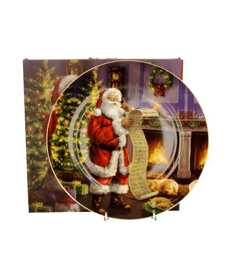 product image - Тарелка фарфоровая DUO SANTA LETTER, диаметр 27 см, разноцветный