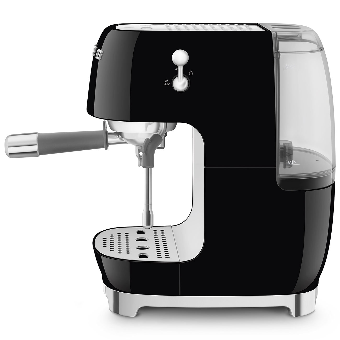 Кавоварка еспресо Smeg 50 Style, 36,4x20,5x29,5 см, чорний