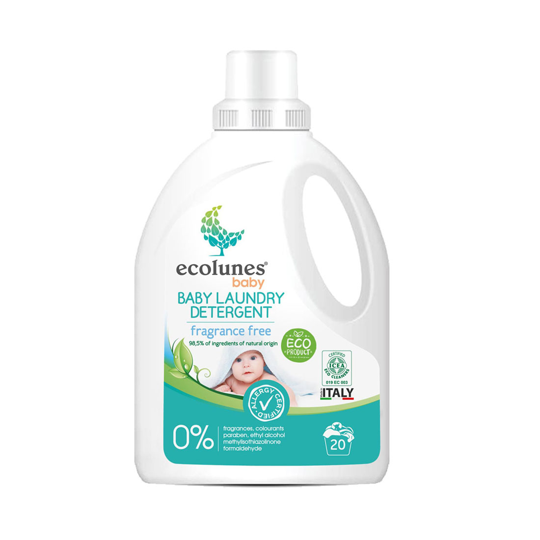 product image - Средство для стирки детского белья Ecolunes, объем 1 л