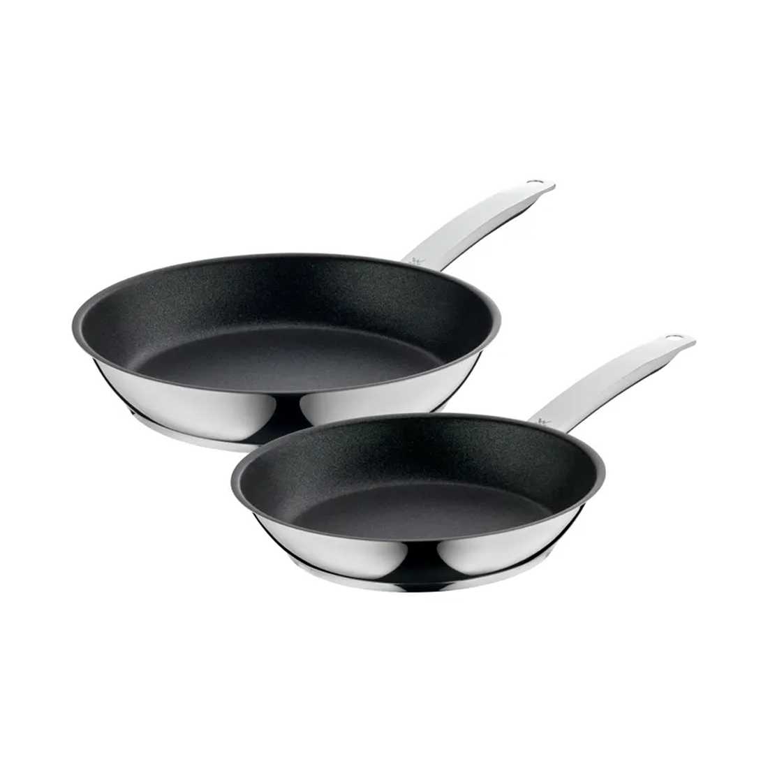 product image - Набір сковорідок WMF PermaDur Advance, діаметр 24 см і 28 см, сріблясто-чорний, 2 шт