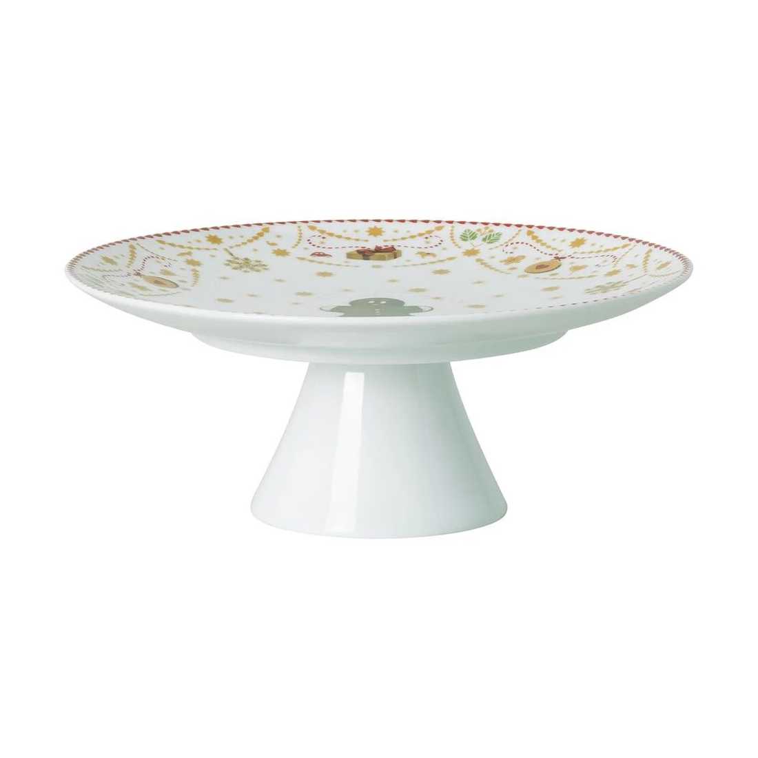 product image - Блюдо сервірувальне на ніжці Hutschenreuther CHRISTMAS LOVE, діаметр 22 см, білий з малюнком