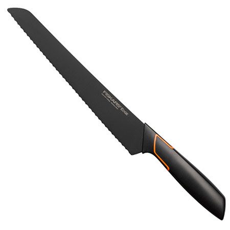 product image - Ніж для хліба Fiskars EDGE, довжина 23 см, чорний