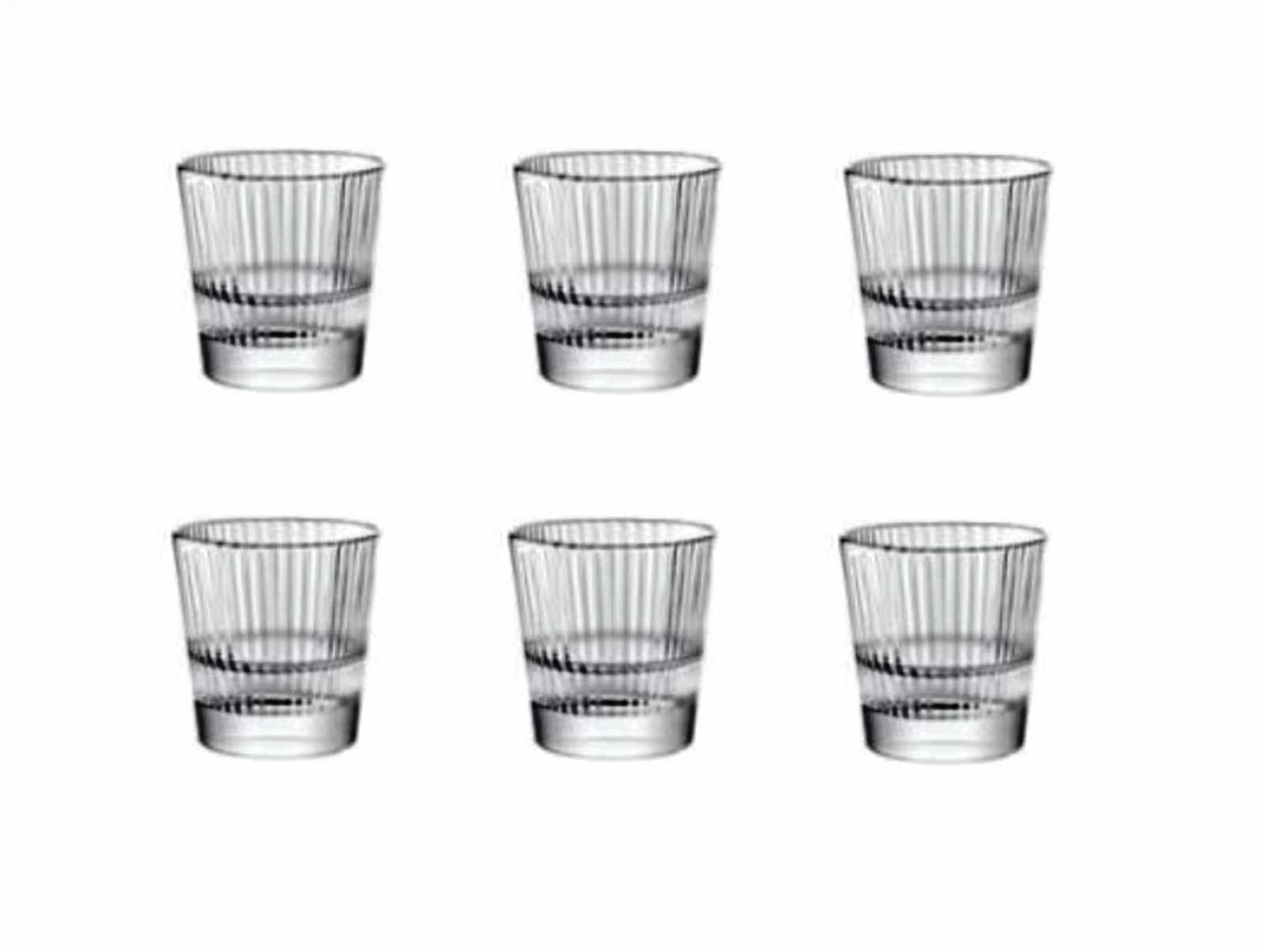 product image - Набор стопок Vidivi DIVA, объем 0,08 л, высота 7,2 см, диаметр 5,7 см, прозрачный, 6 штук