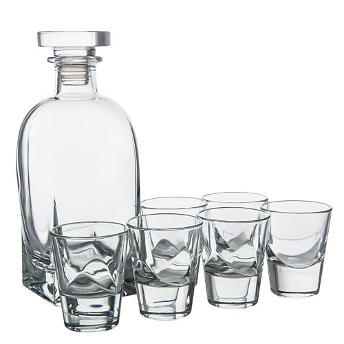 product image - Набор: графин и 6 рюмок для ликера Vidivi DUCALE, 7 предметов, прозрачный