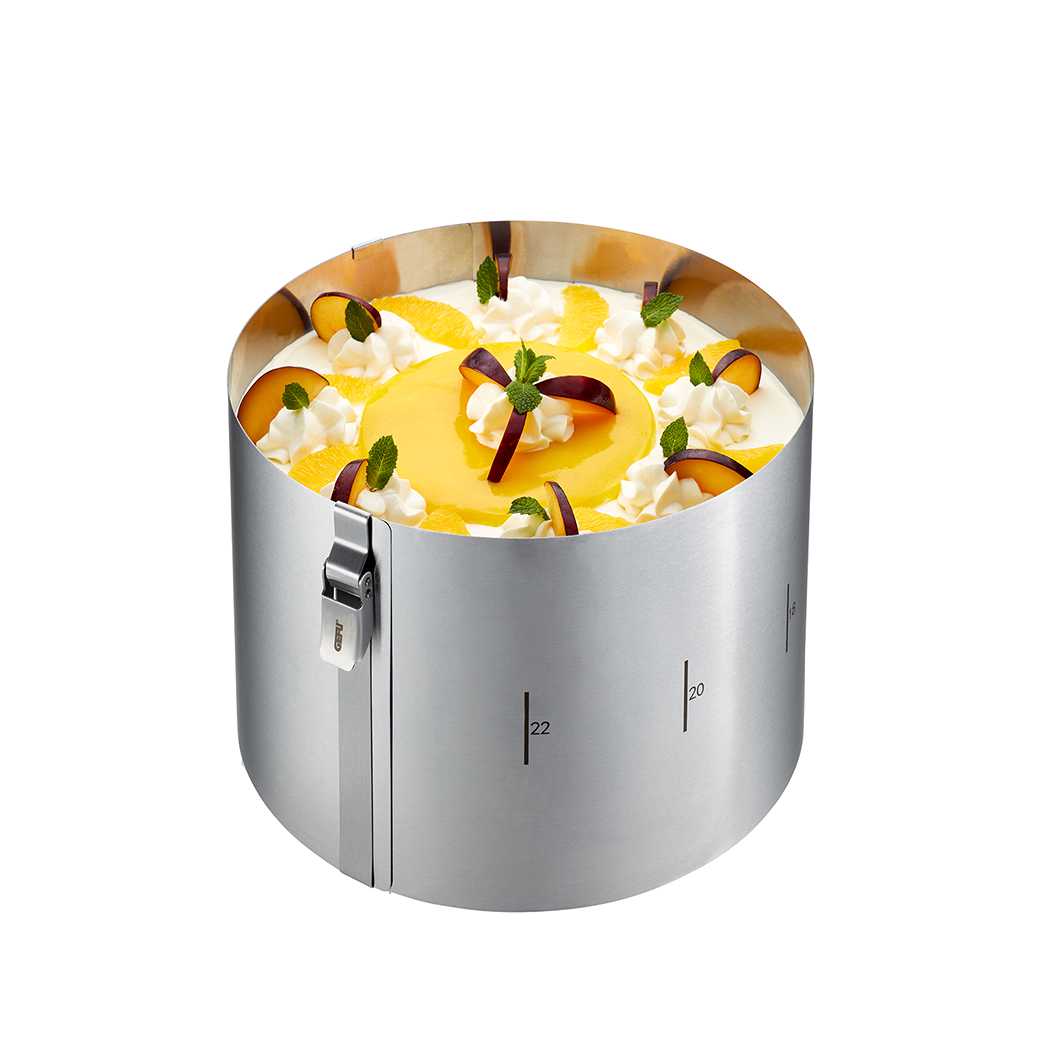 product image - Кольцо кондитерское регулируемое GEFU TONDO CLIP, диаметр 16-30 см, серебристый