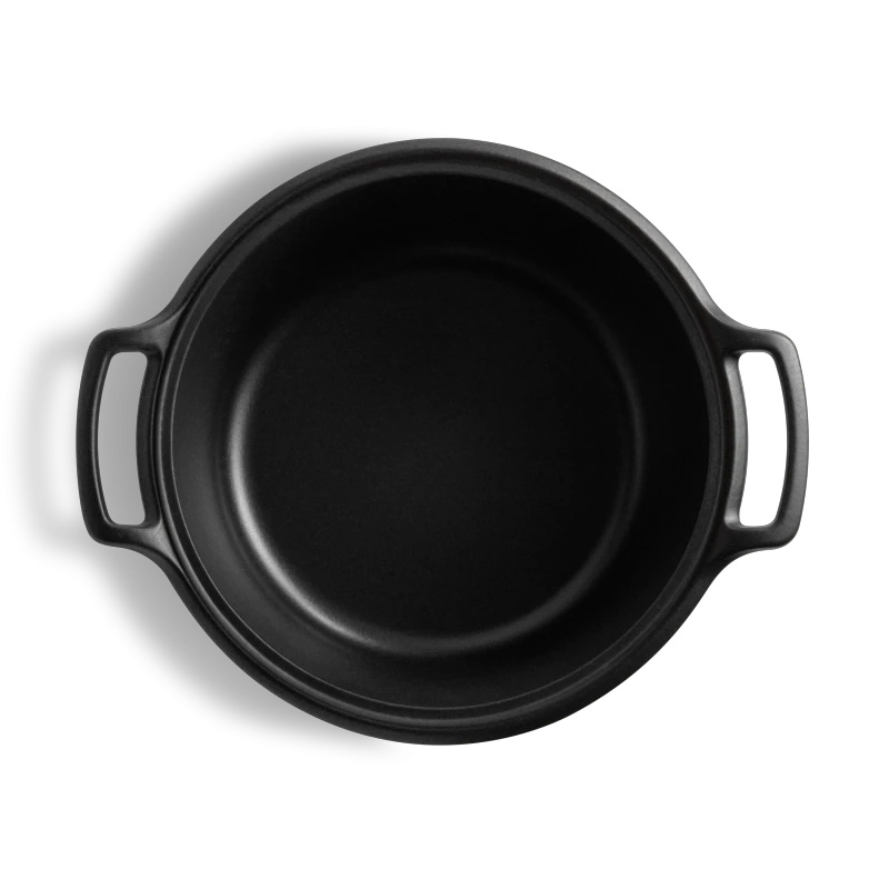 Кастрюля с крышкой Emile Henry Sublime+, объем 5,5 л, красно-черный