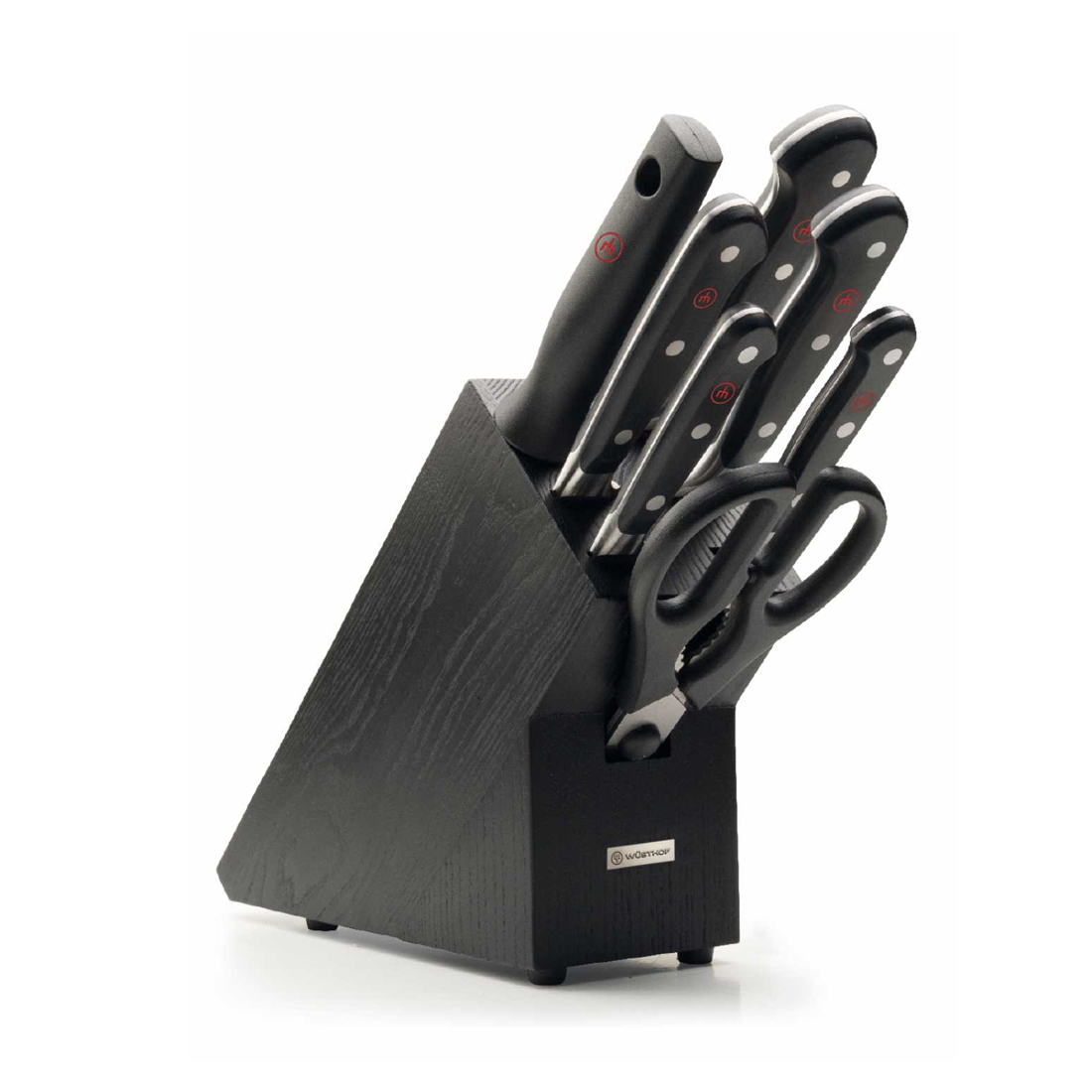 product image - Набор ножей с блоком Wuesthof CLASSIC, 9 предметов, черный