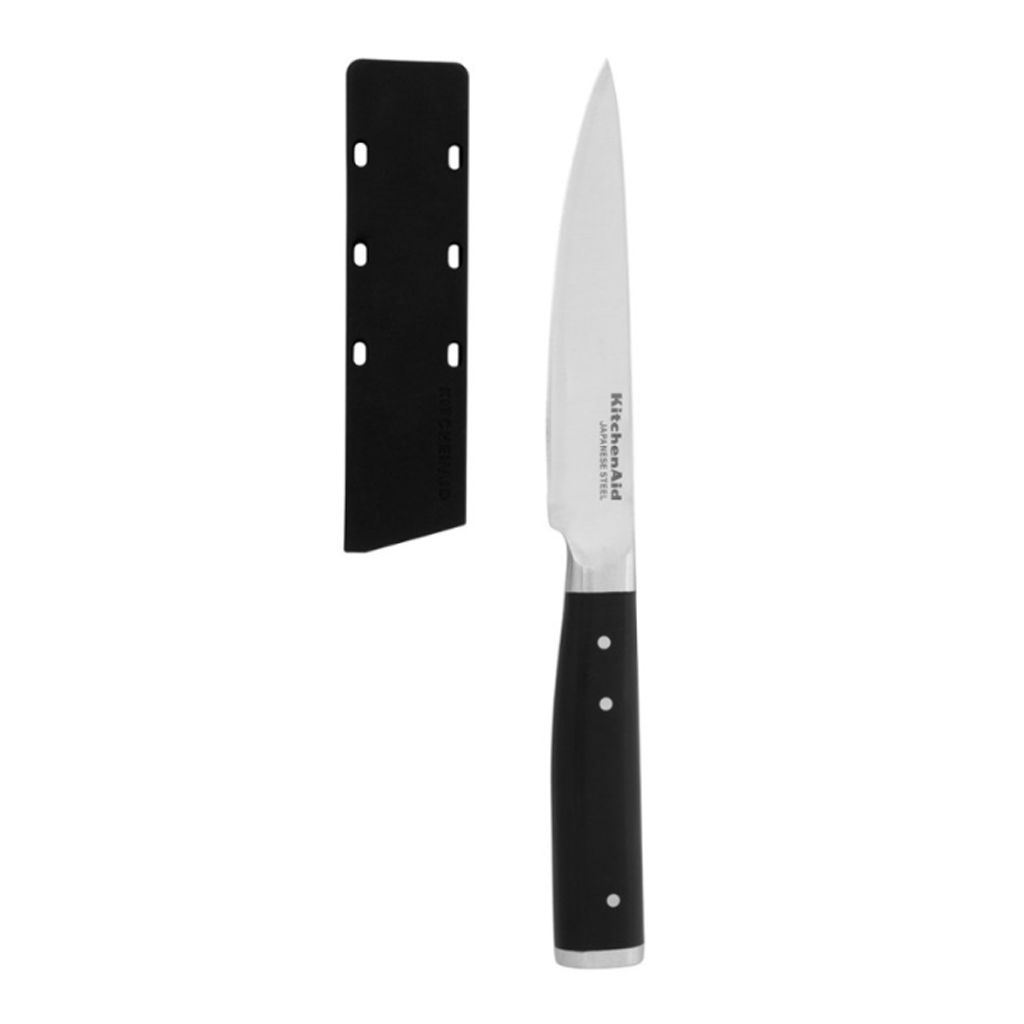 product image - Ніж універсальний з захисним чохлом для леза KitchenAid Coreline, довжина 11 см