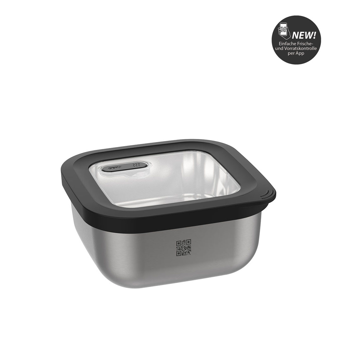 product image - Контейнер для хранения продуктов GEFU PROVIDO, объем 0,4 л, серебристый