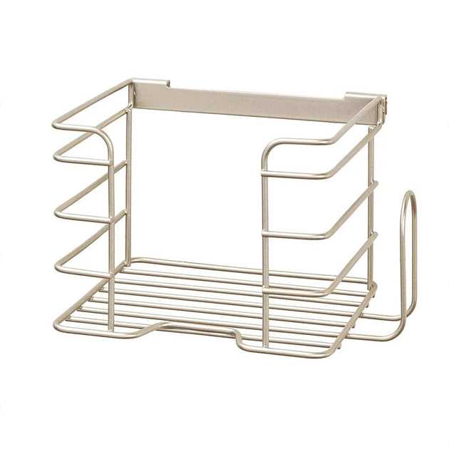 product image - Органайзер настенный металлический для утюга iDesign JAYCE, 20,8х15,3х15,1 см, бежевый