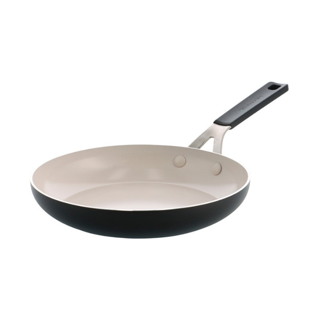 Сковорода с антипригарным покрытием KitchenAid Aluminium Ceramic, диаметр 24 см, черный