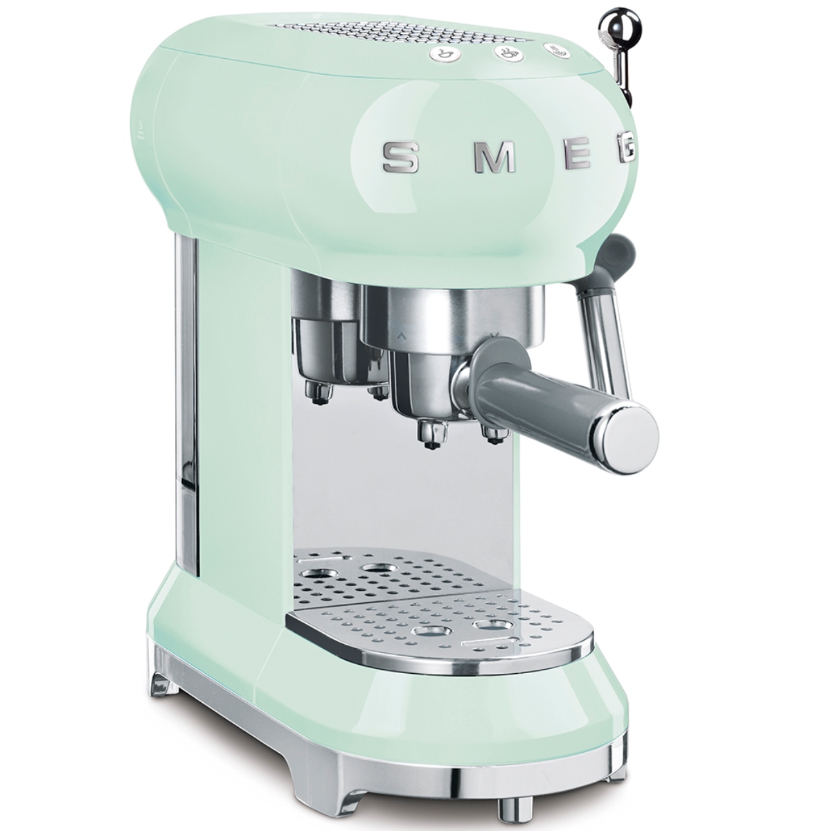 product image - Кавоварка еспресо Smeg 50 Style, об'єм резервуара 1 л, 30,3х33х14,9 см, м'ятний