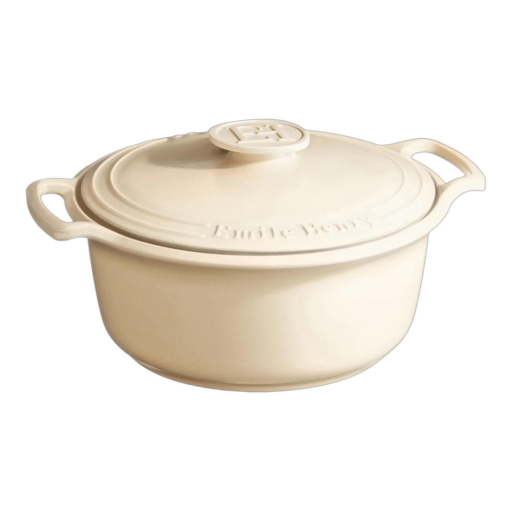 product image - Кастрюля с крышкой Emile Henry SUBLIME, объем 5 л, кремовый