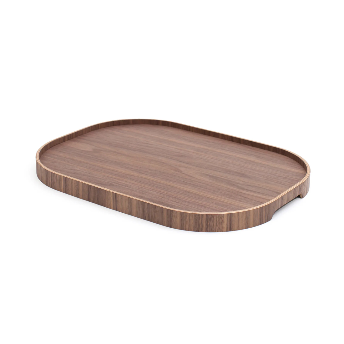 product image - Поднос с противоскользящим покрытием Bosign CurveLine, размер 47х34х3 см, коричневый