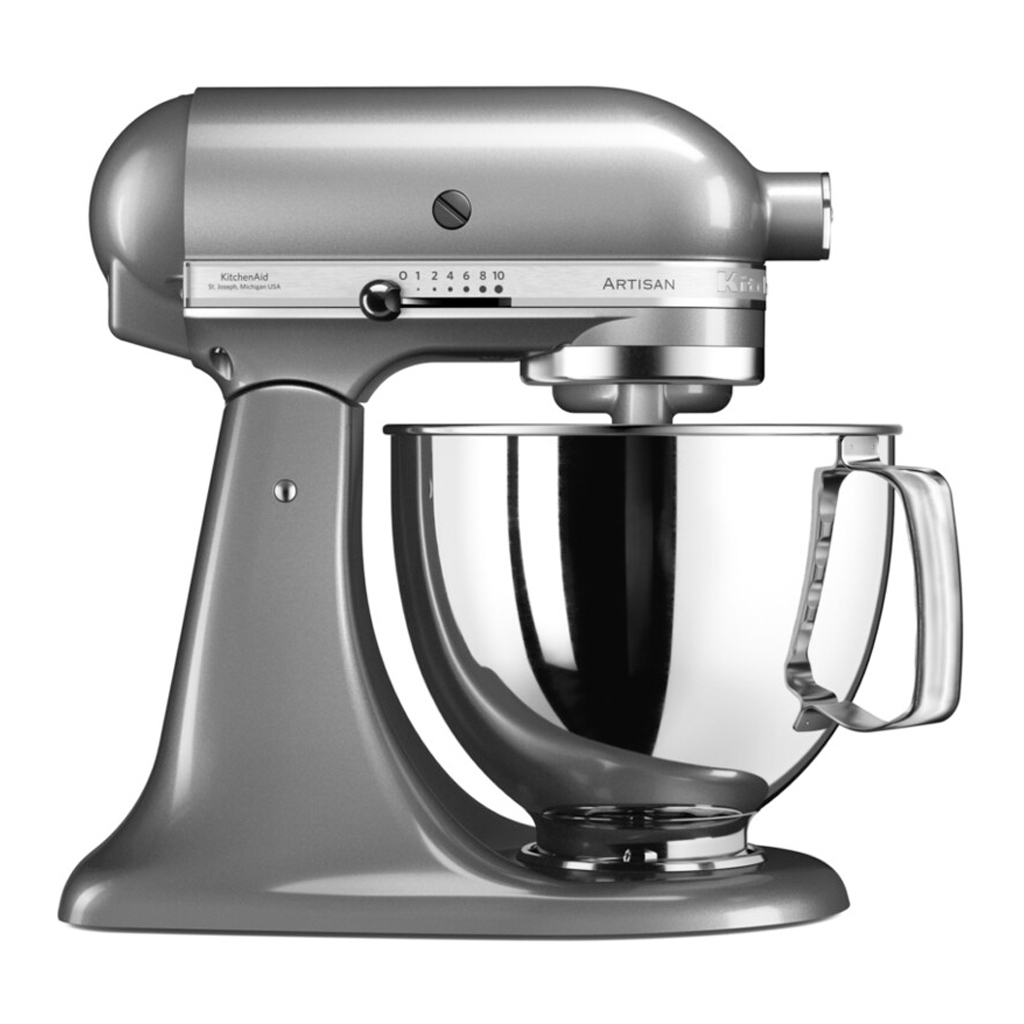 product image - Міксер планетарний KitchenAid Artisan, об'єм чаші 4,83 л, сріблястий