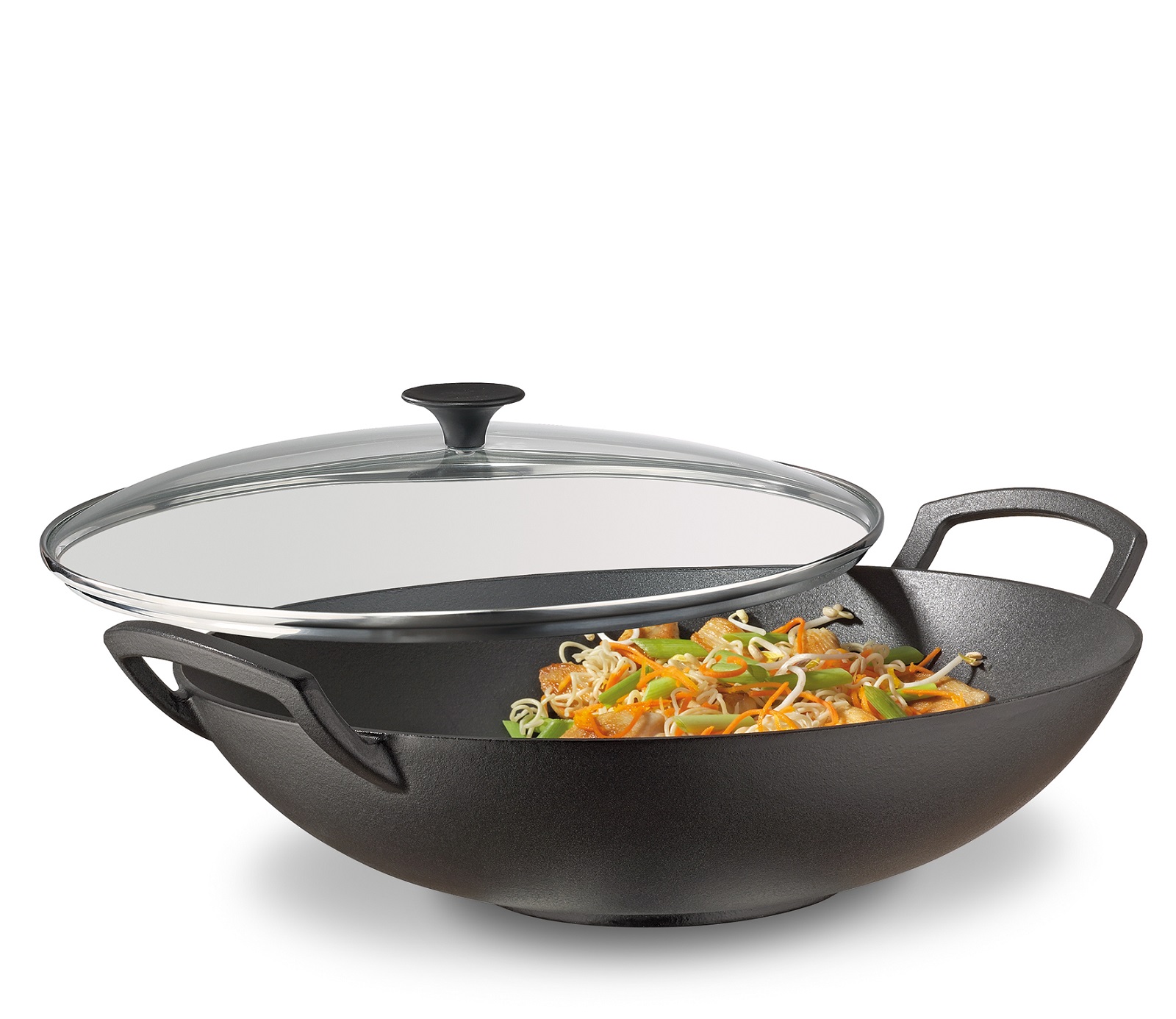 product image - Вок з кришкою Spring WOK, діаметр 35 см, чорний