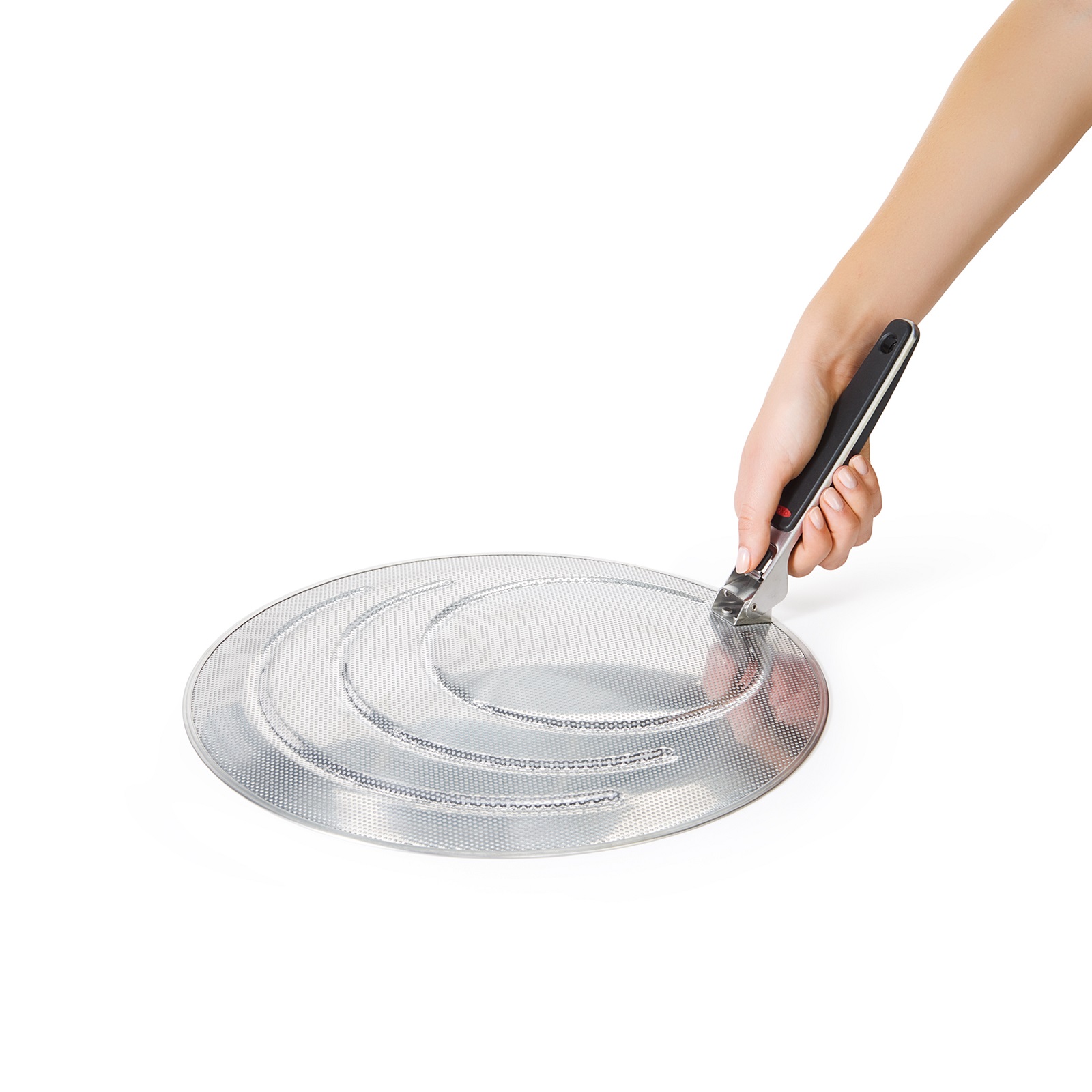 product image - Крышка защитная от брызг OXO GOOD GRIPS, серебристо-серый