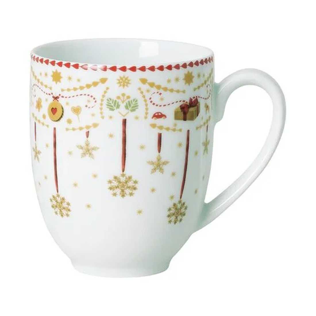product image - Кружка фарфоровая Hutschenreuther CHRISTMAS LOVE, объем 0,4 л, белый с рисунком