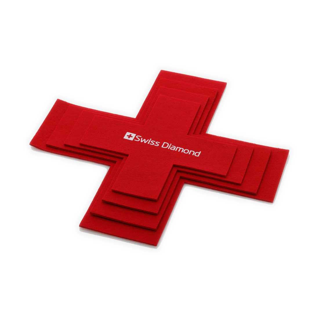 product image - Набір вкладок для зберігання посуду Swiss Diamond, червоний, 4 шт