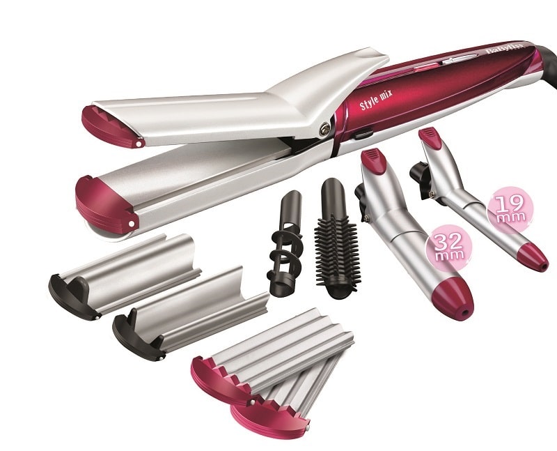 product image - Мультистайлер 10 в 1 BaByliss, красный с серебристым