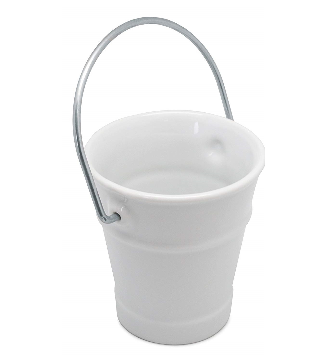 product image - Ведерко для снеков Nerthus, фарфор, 9,5х9х1 см, белый