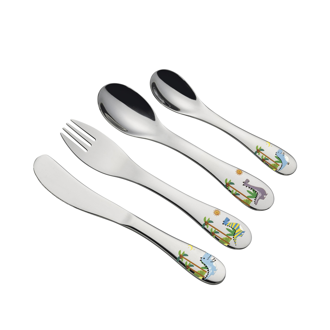 product image - Набір дитячих столових приборів Cilio DINO, 4 пр.