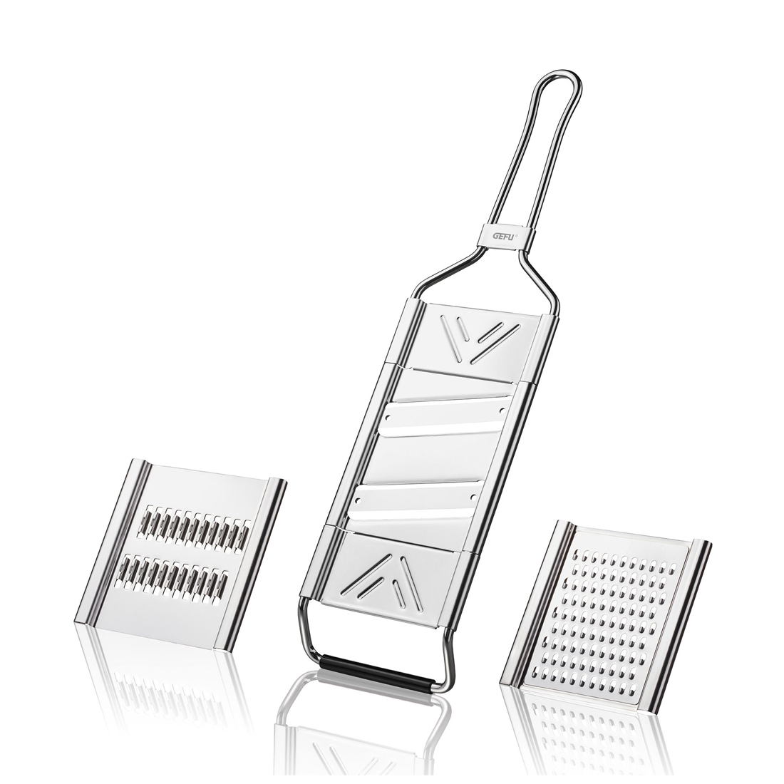 product image - Слайсер с насадками GEFU Raspini, 34х10 см, серебристый