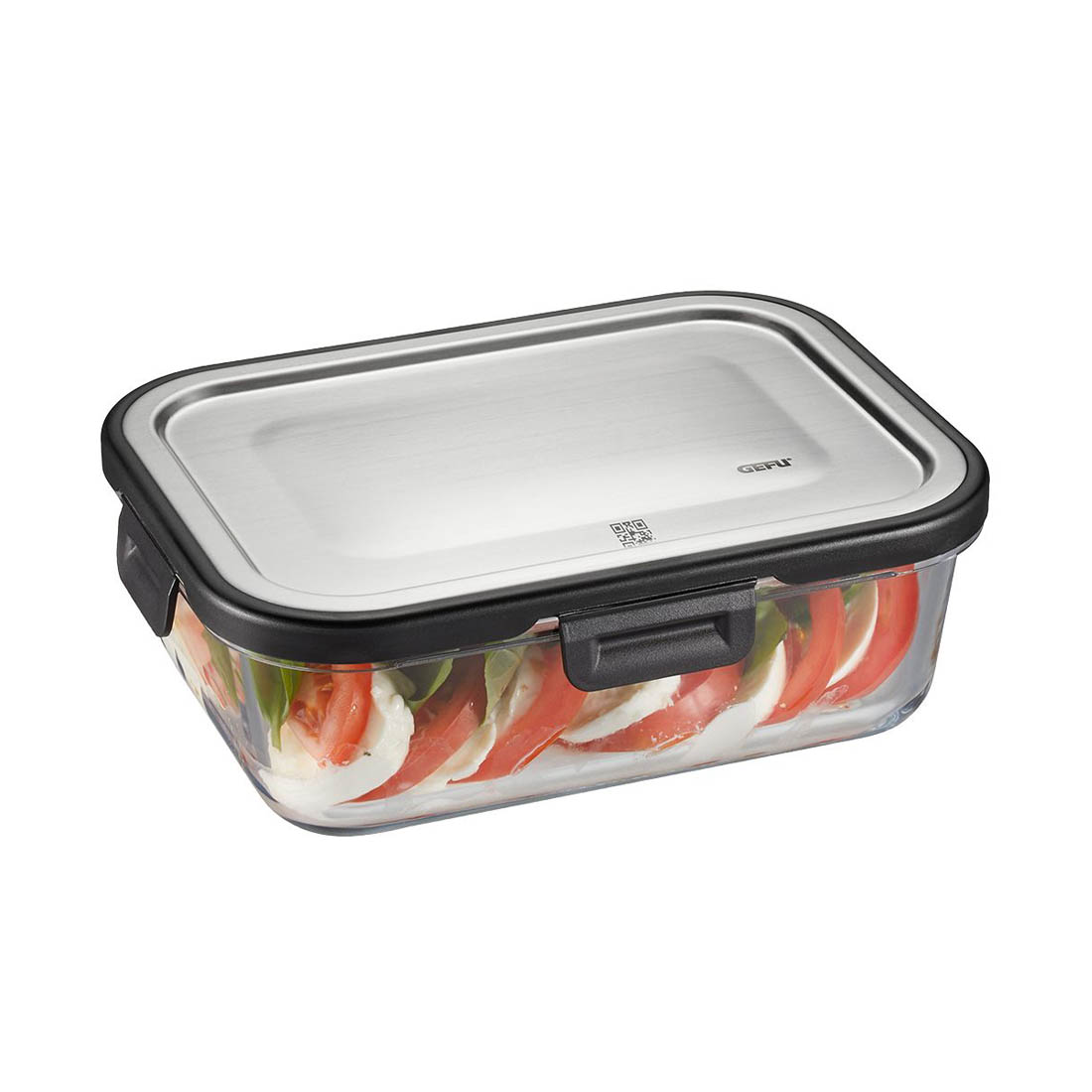 product image - Контейнер для хранения продуктов GEFU MILO, размеры 20,8 х 15,6 х 7 см, объем 1 л, прозрачный