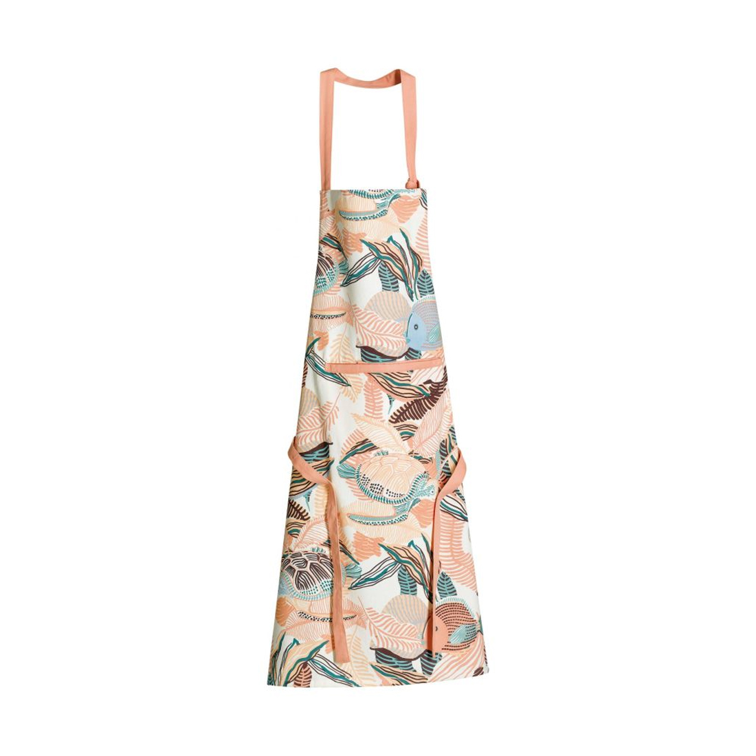 product image - Фартук Winkler Dori, размер 85х72 см, персиковый с рисунком