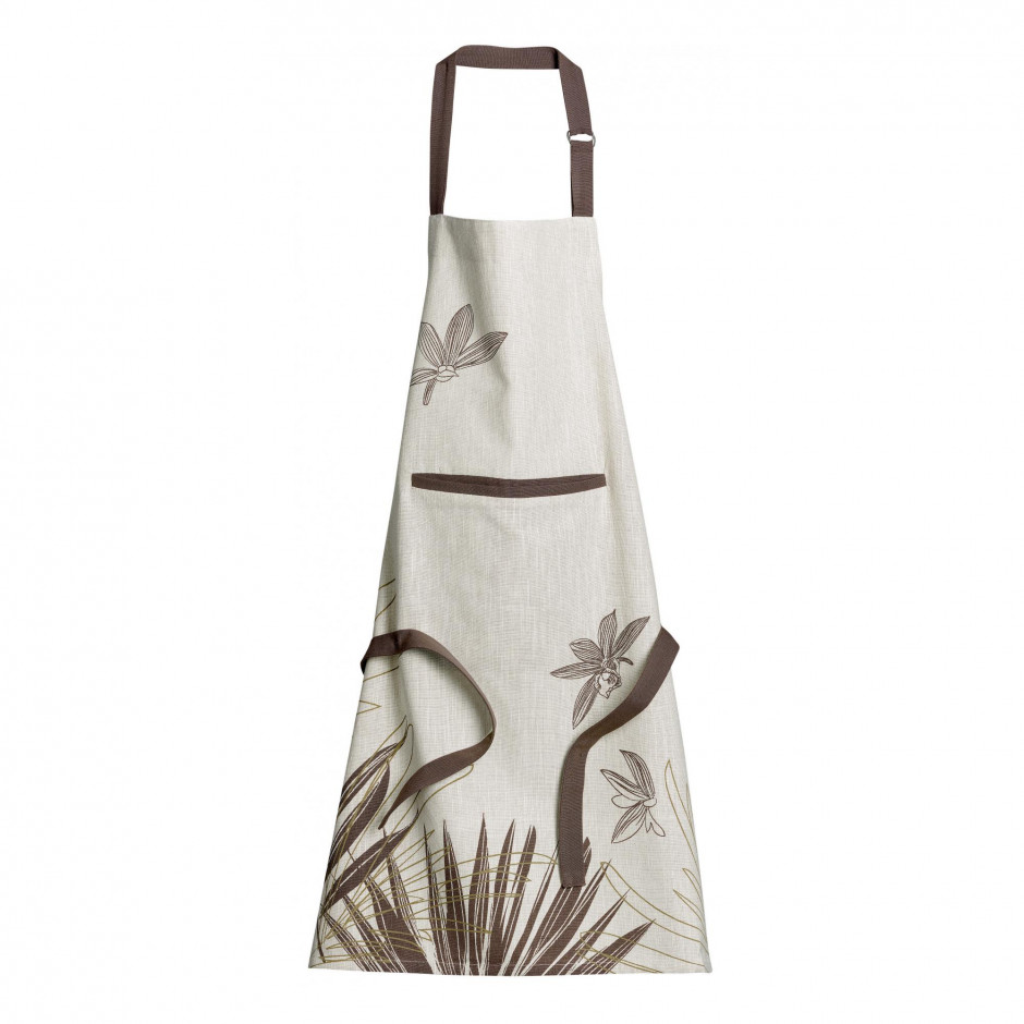 product image - Фартук Winkler THAIS, размеры 85х72 см, бежевый с коричневым