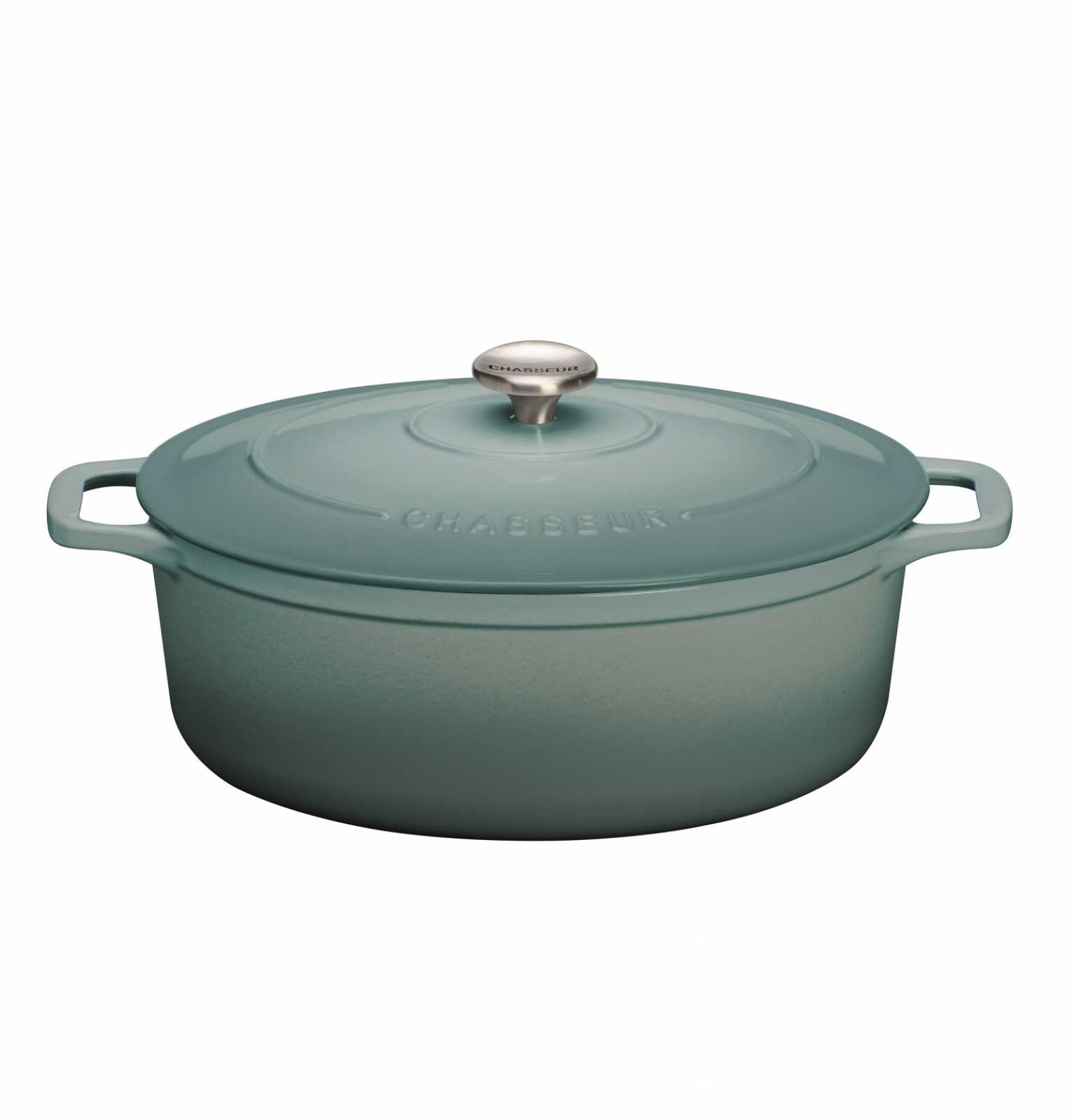 product image - Каструля з кришкою Chasseur OVAL CASSEROLES, об'єм 5 л, світло-синій