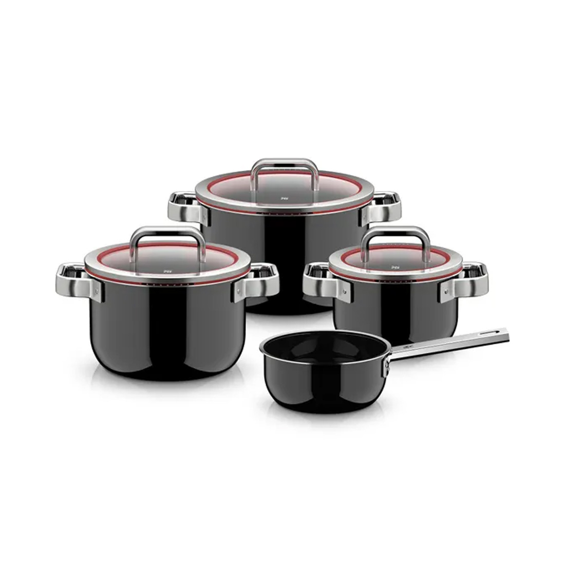product image - Набор кастрюль с крышками WMF Fusiontec Function Pro, черный, 4 шт