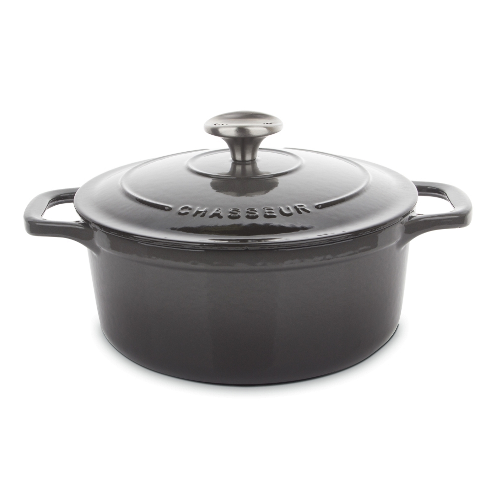 product image - Каструля з кришкою Chasseur ROUND CASSEROLE, об'єм 2,5 л, чорний