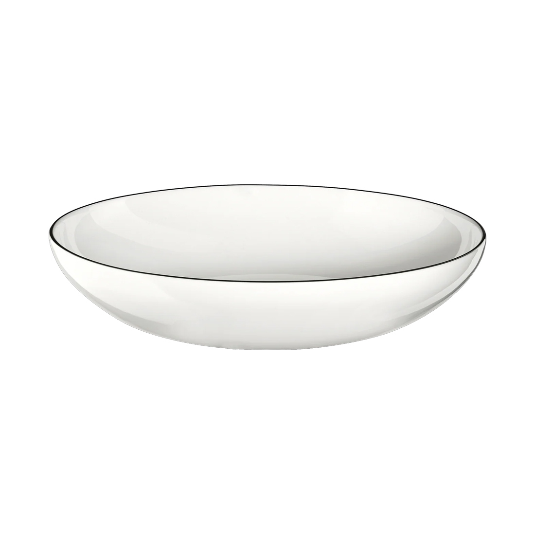 product image - Тарілка для пасти порцелянова ASA Selection À table, діаметр 22 см, білий з чорним