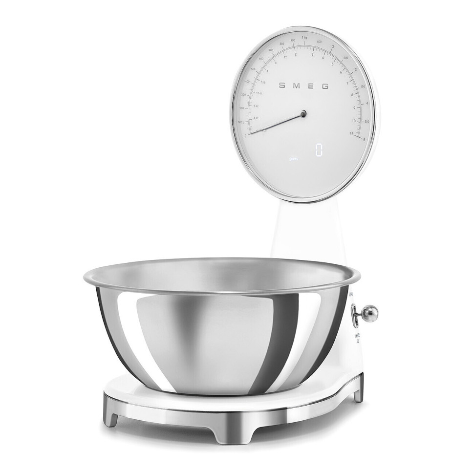 Ваги кухонні Smeg 50 Style, 31,5х18х25 см, білий
