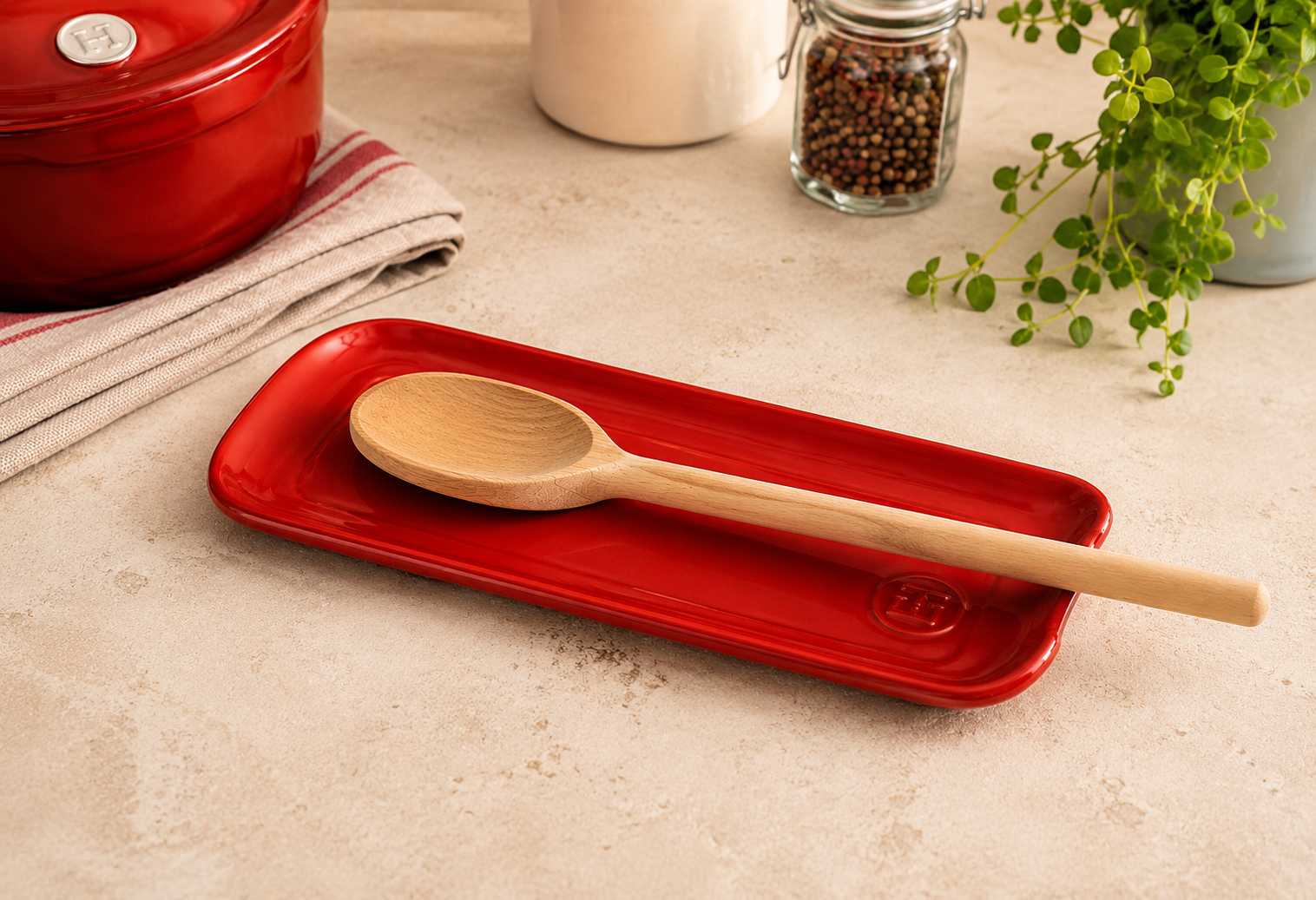 Підставка для ложки Emile Henry KITCHEN TOOLS, 11х15,5 см, червоний