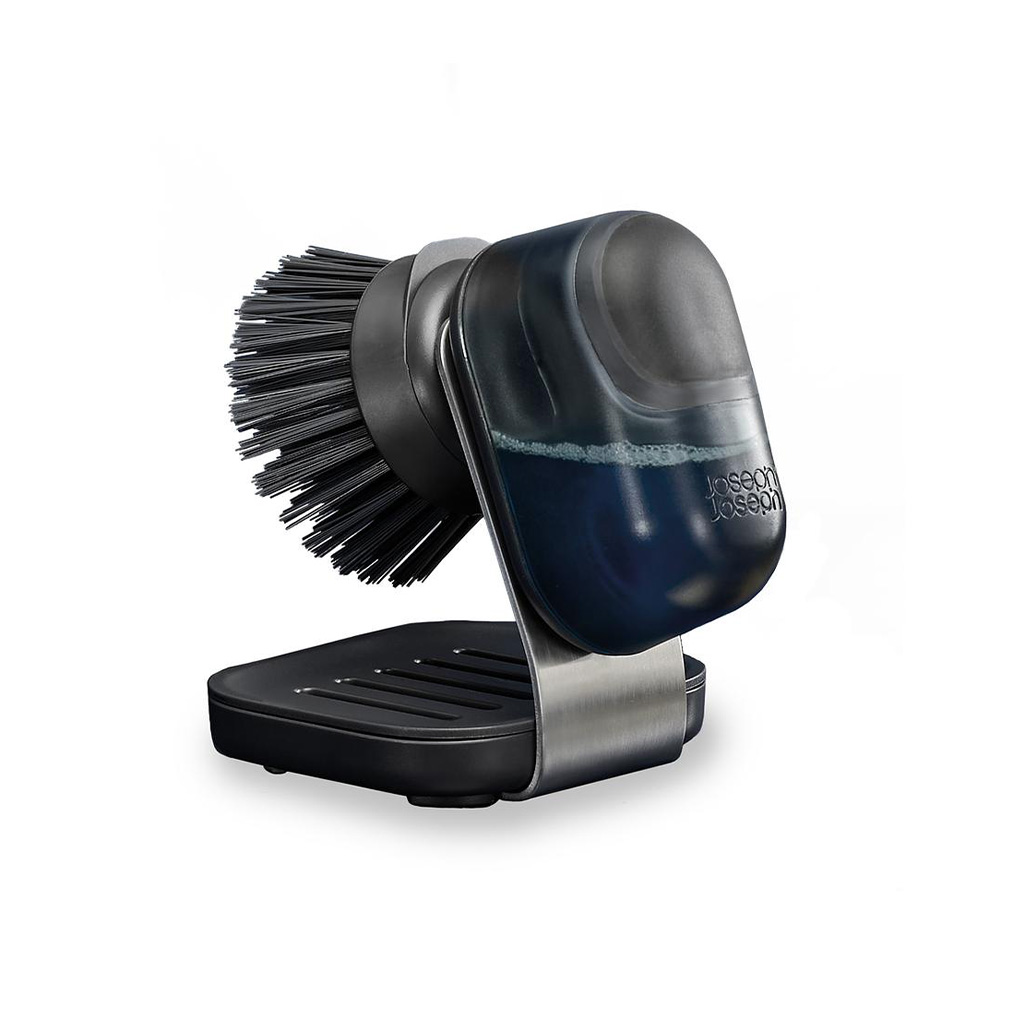 product image - Щітка для миття посуду з підставкою Joseph Joseph SinkTech Palm, 11,8x9,2x11,8 см, сірий