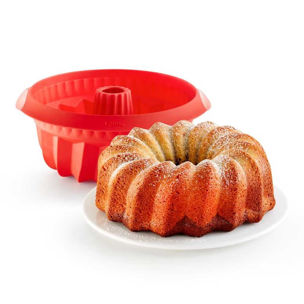 product image - Форма для выпечки кекса Lekue BAKING MOULDS, диаметр 22 см, красный