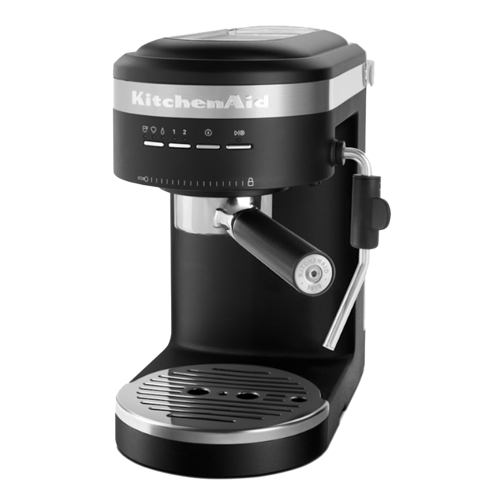 product image - Кавоварка еспресо KitchenAid, об'єм резервуару 1,4 л, чорний матовий