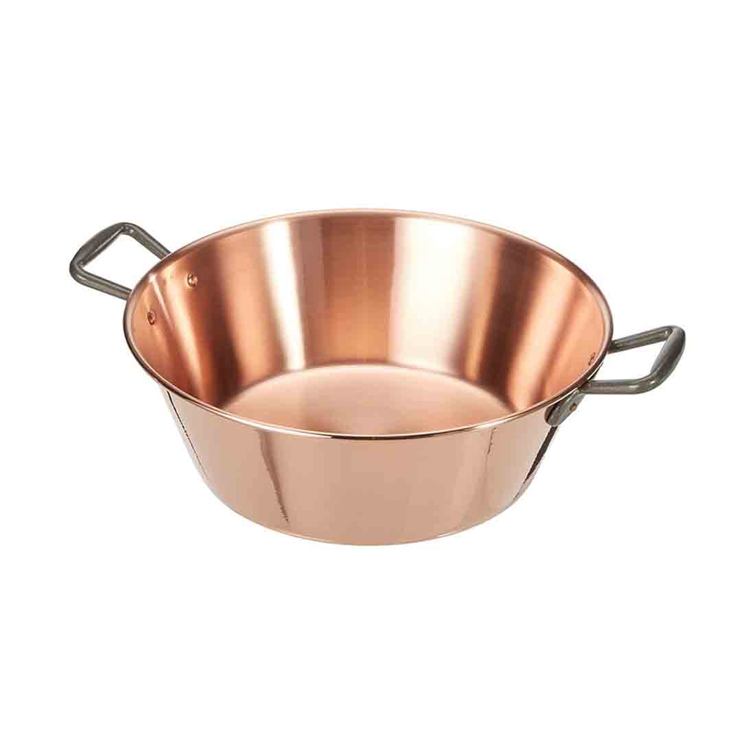 product image - Мідний таз для варення de Buyer COPPER, об'єм 9 л, діаметр 38 см, мідний