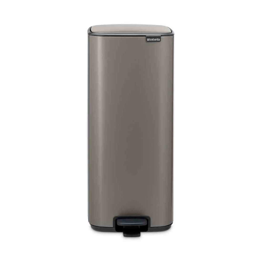 Бак для сміття Brabantia Bo Pedal Bin, об'єм 30 л, платиновий
