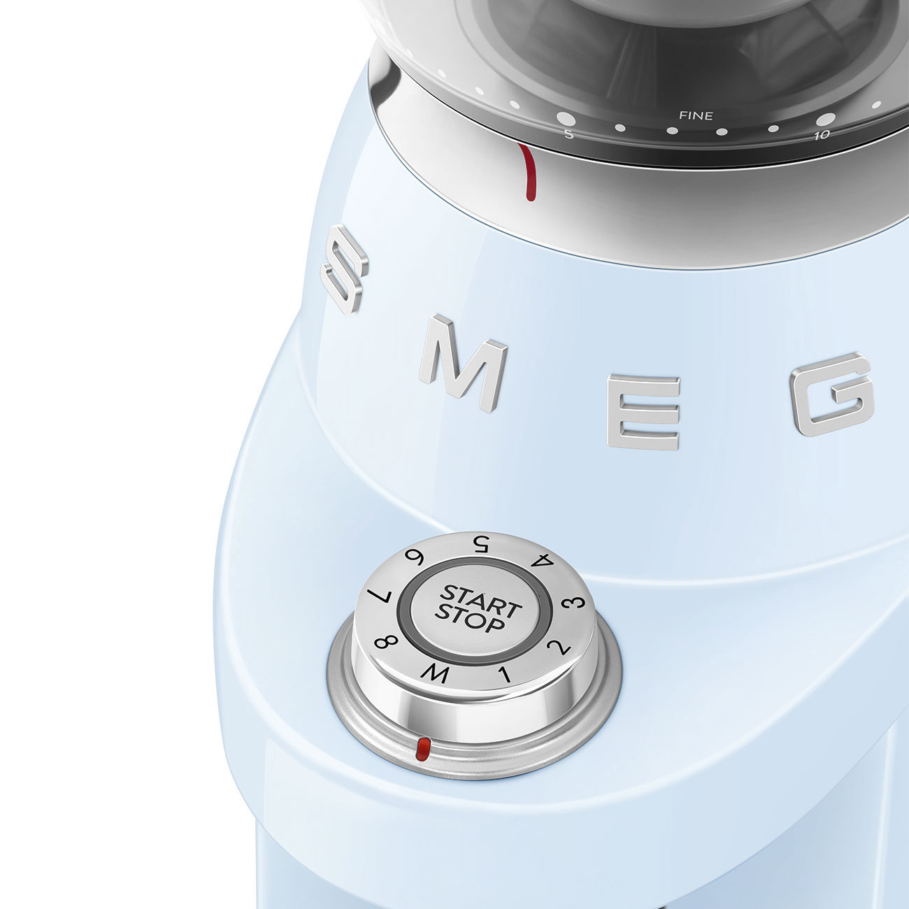 Кофемолка Smeg 50 STYLE, 15x34,5x22 см, голубой