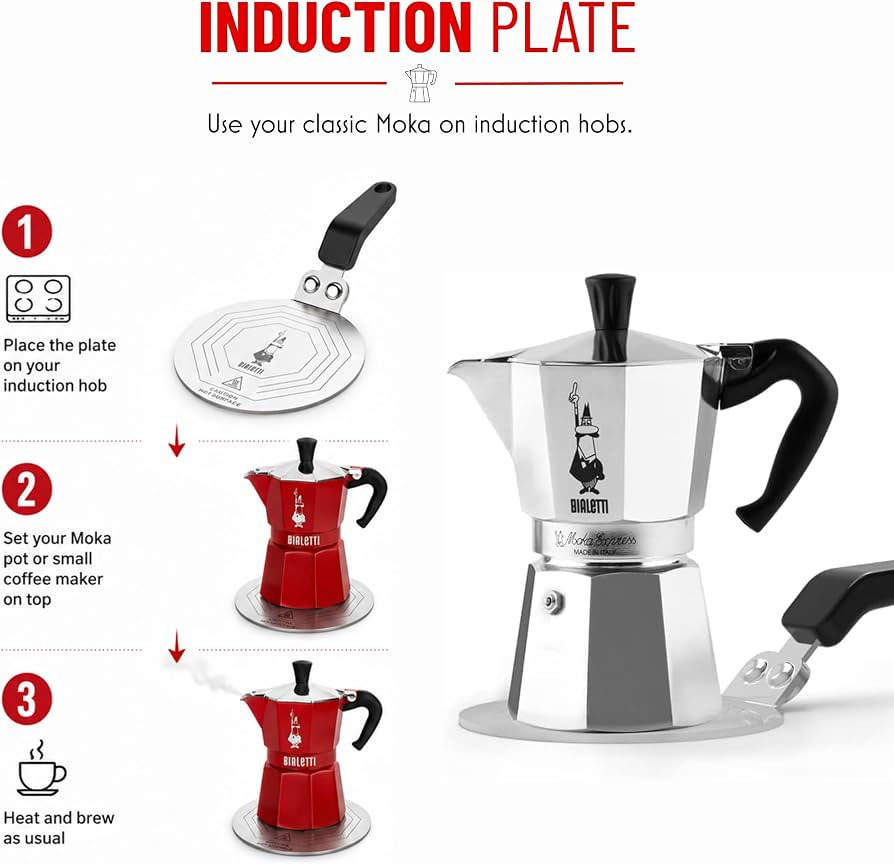 Диск для индукции Bialetti, диаметр 13 см, серебристый