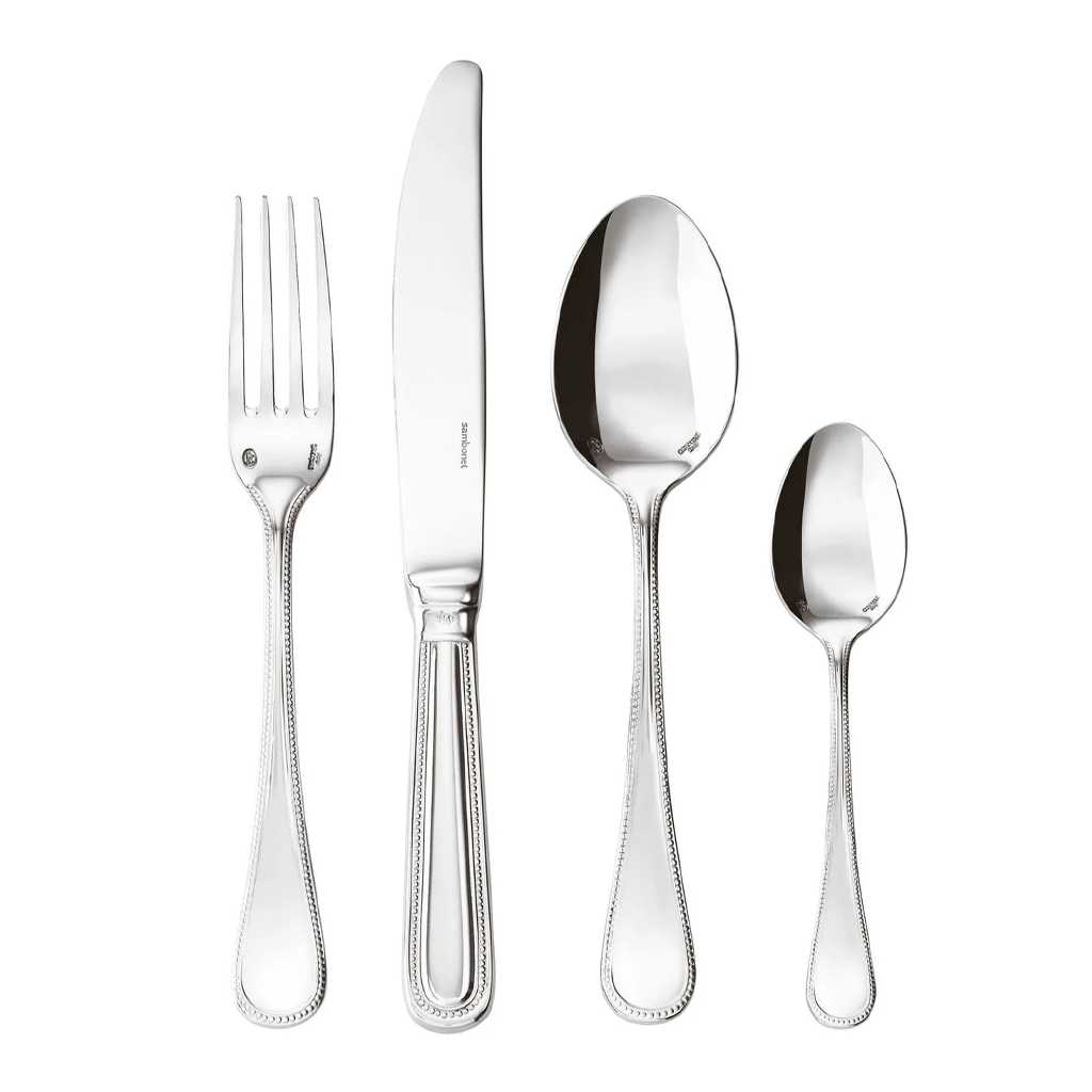 product image - Набор столовых приборов Sambonet Retail PERLES, серебристый, 24 предмета, на 6 персон